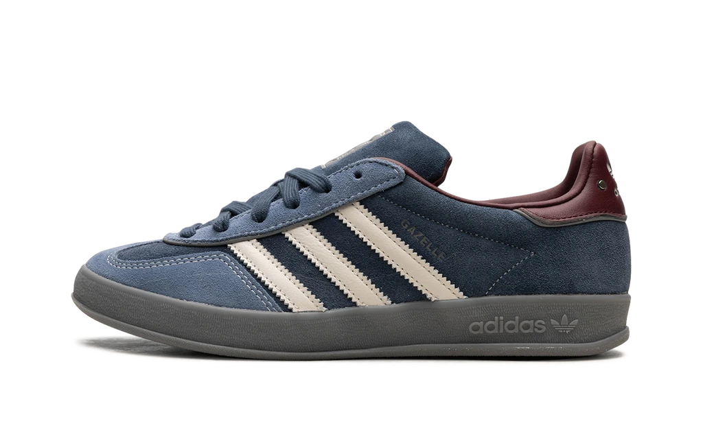 ADIDAS Gazelle Indoor Crew Navy Burgundy 3 ADIDAS Gazelle Indoor Crew Navy Burgundy