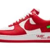 Nike Air Force 1 Low Louis Vuitton White Red -Chaussure Boutique air force 1 low louis vuitton white red 906764