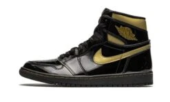 Air Jordan 1 High Black Metallic Gold