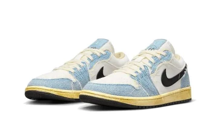 Air Jordan 1 Low SE WRMK Sashiko Denim 4 Air Jordan 1 Low SE WRMK Sashiko Denim – Image 2