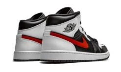 Air Jordan 1 Mid Black Chile Red White -Chaussure Boutique air jordan 1 mid black chile red white 660823
