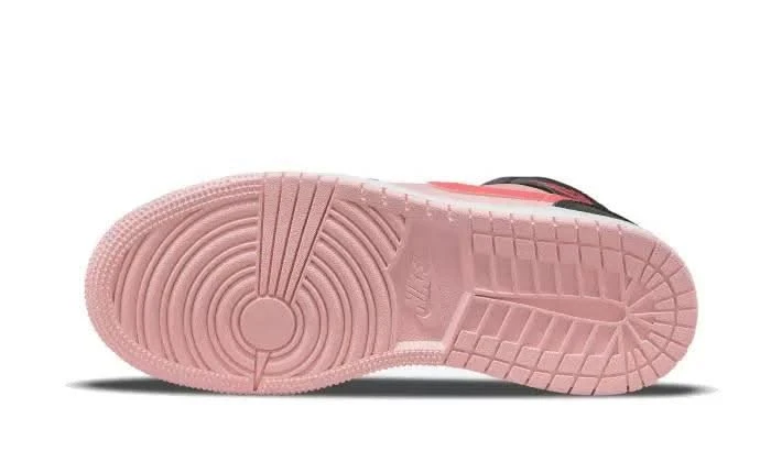 Air Jordan 1 Mid Black Pink Crimson 5 Air Jordan 1 Mid Black Pink Crimson – Image 3