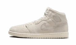 Air Jordan 1 Mid Craft Suede Ivory