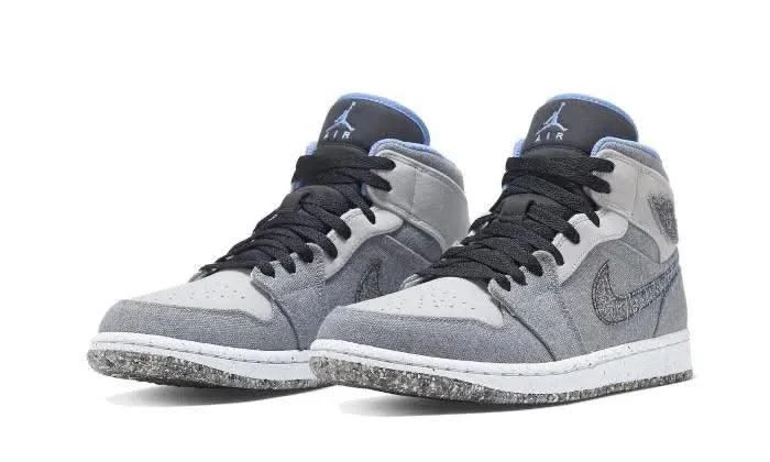 Air Jordan 1 Mid Crater Grey University Blue 4 Air Jordan 1 Mid Crater Grey University Blue – Image 2