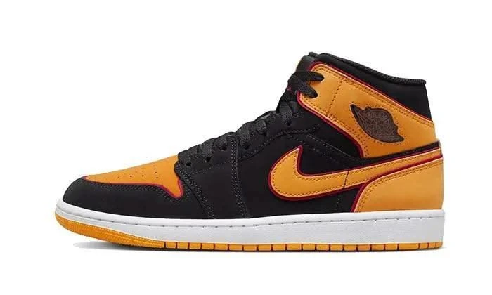 Air Jordan 1 Mid Fat Tongue Black Orange 3 Air Jordan 1 Mid Fat Tongue Black Orange