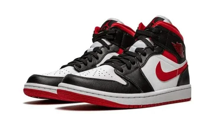 Air Jordan 1 Mid Gym Red Black White 4 Air Jordan 1 Mid Gym Red Black White – Image 2