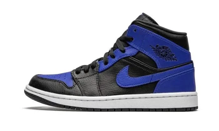 Air Jordan 1 Mid Hyper Royal Tumbled Leather 3 Air Jordan 1 Mid Hyper Royal Tumbled Leather