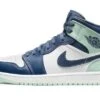 Air Jordan 1 Mid Mystic Navy Mint Foam -Chaussure Boutique air jordan 1 mid mystic navy mint foam 878259