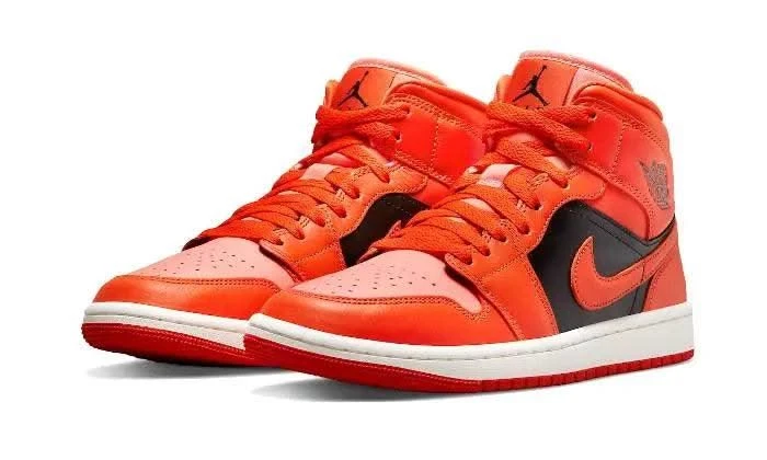Air Jordan 1 Mid Orange Black 4 Air Jordan 1 Mid Orange Black â Image 2