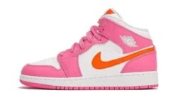 Air Jordan 1 Mid Pinksicle Safety Orange