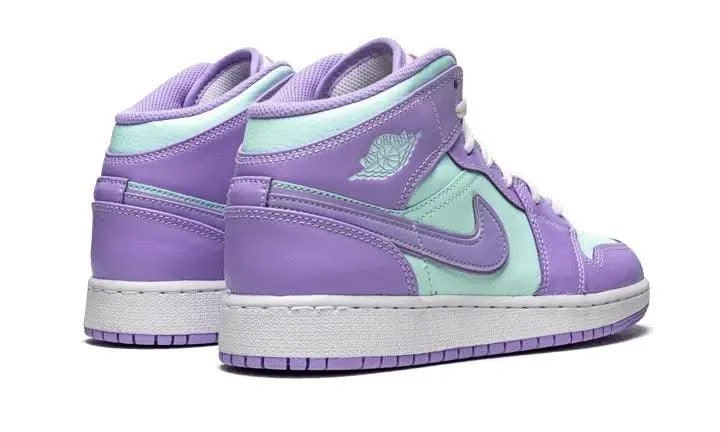 Air Jordan 1 Mid Purple Aqua 5 Air Jordan 1 Mid Purple Aqua – Image 3