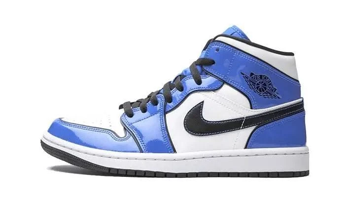 Air Jordan 1 Mid Signal Blue 3 Air Jordan 1 Mid Signal Blue
