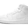 Air Jordan 1 Mid Triple White (2022) -Chaussure Boutique air jordan 1 mid triple white 2022 278974