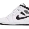 Air Jordan 1 Mid White Black -Chaussure Boutique air jordan 1 mid white black 133208