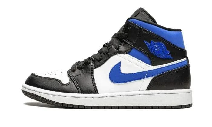 Air Jordan 1 Mid White Black Royal 3 Air Jordan 1 Mid White Black Royal