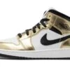 Air Jordan 1 Mid White Metallic Gold -Chaussure Boutique air jordan 1 mid white metallic gold 200695
