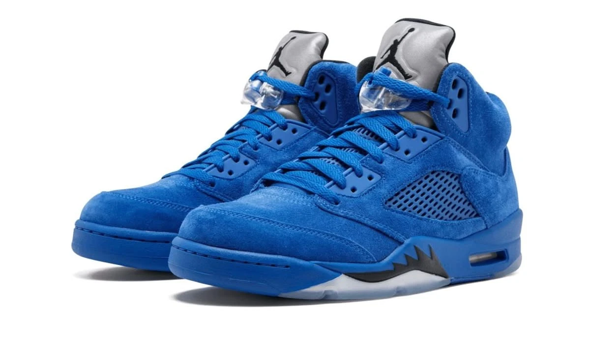 Air Jordan 5 Retro Blue Suede 4 Air Jordan 5 Retro Blue Suede – Image 2