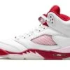 Air Jordan 5 Retro White Pink Red -Chaussure Boutique air jordan 5 retro white pink red 445448