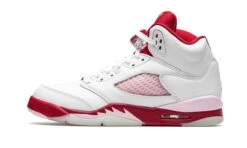 Air Jordan 5 Retro White Pink Red