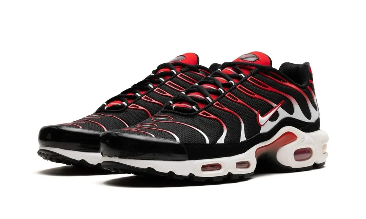 Nike Air Max Plus Black White University Red 4 Nike Air Max Plus Black White University Red – Image 2