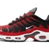 Nike Air Max Plus University Red White Black -Chaussure Boutique air max plus university red white black 139139