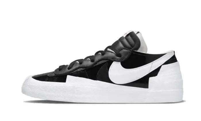 Nike Blazer Low Sacai Black Patent 3 Nike Blazer Low Sacai Black Patent