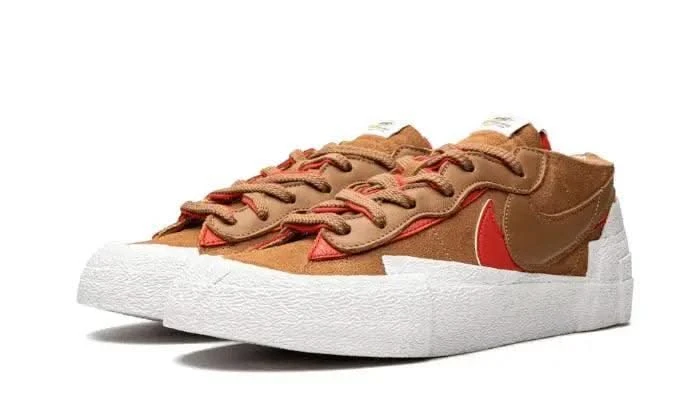 Nike Blazer Low Sacai British Tan 4 Nike Blazer Low Sacai British Tan – Image 2