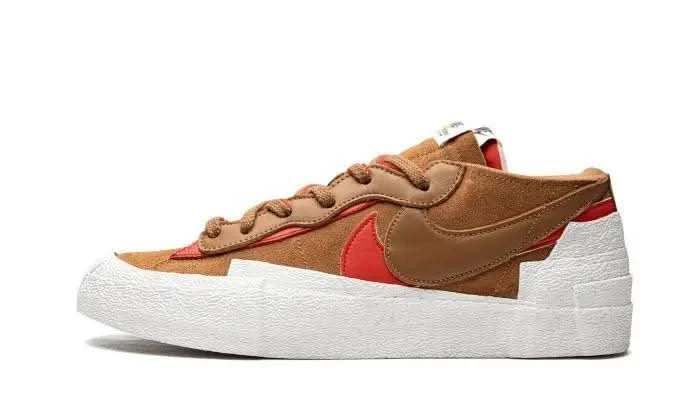 Nike Blazer Low Sacai British Tan 3 Nike Blazer Low Sacai British Tan