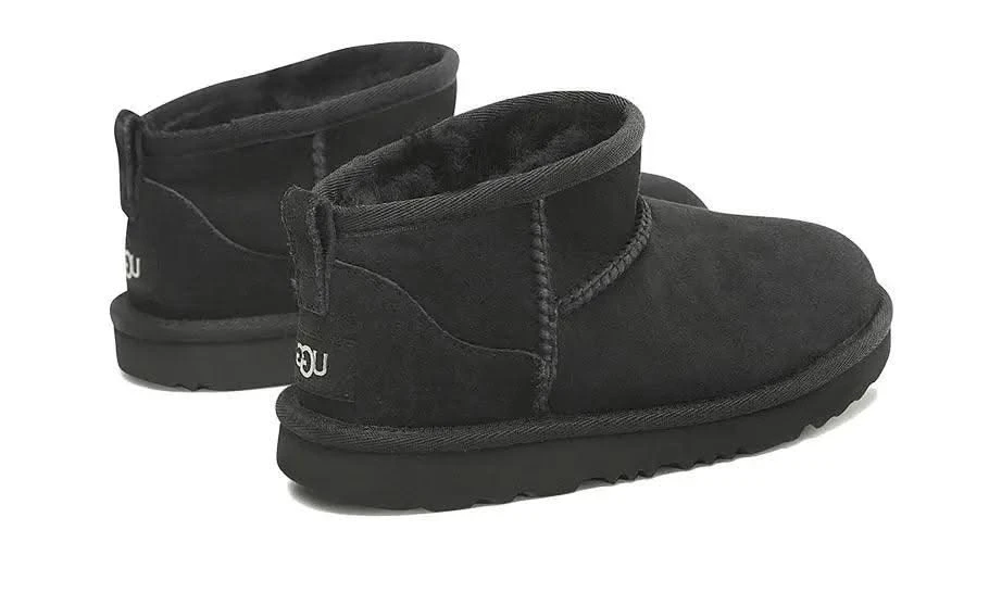 Ugg Classic Ultra Mini Boot Black (Enfant) 4 Ugg Classic Ultra Mini Boot Black (Enfant) – Image 2