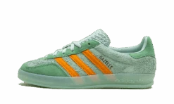 ADIDAS Gazelle Indoor Hazy Green Crew Yellow