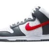 Nike Dunk High Embossed Basketball Grey Red 2 Nike Dunk High Embossed Basketball Grey Red -Chaussure Boutique dunk high embossed basketball grey red 196935