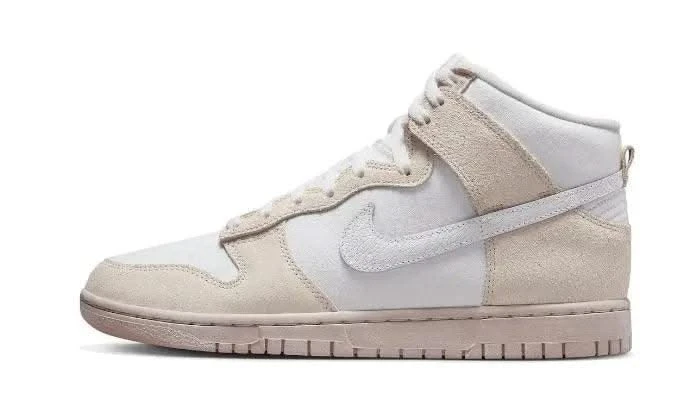 Nike Dunk High Retro PRM Cracked Leather Swoosh 3 Nike Dunk High Retro PRM Cracked Leather Swoosh