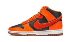 Nike Dunk High University Chenille Swoosh Safty Orange