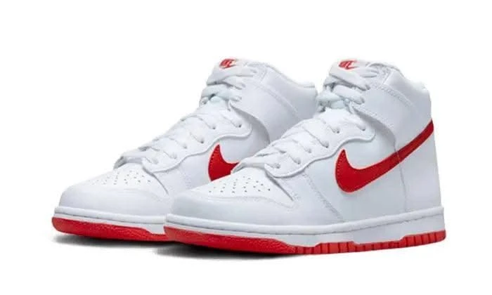 Nike Dunk High White Picante Red 4 Nike Dunk High White Picante Red – Image 2