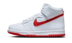 Nike Dunk High White Picante Red