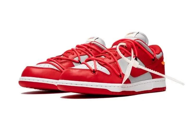 Nike Dunk Low Off-White University Red 4 Nike Dunk Low Off-White University Red – Image 2