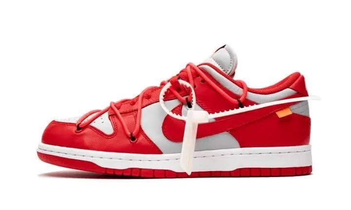 Nike Dunk Low Off-White University Red 3 Nike Dunk Low Off-White University Red