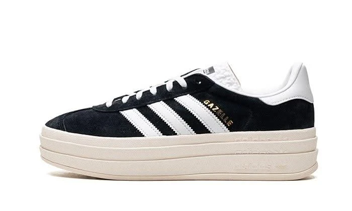 ADIDAS Gazelle Bold Core Black White 3 ADIDAS Gazelle Bold Core Black White