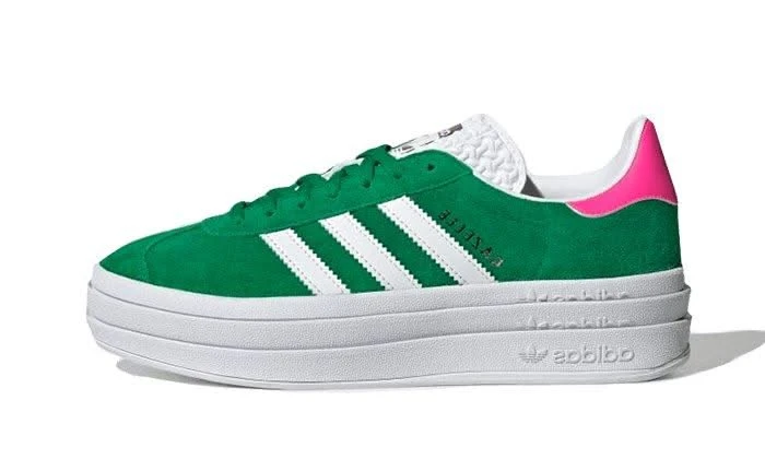 ADIDAS Gazelle Bold Green Lucid Pink 3 ADIDAS Gazelle Bold Green Lucid Pink