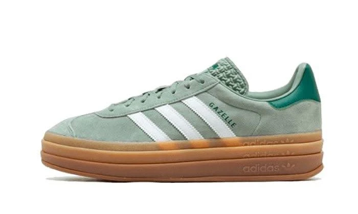 ADIDAS Gazelle Bold Silver Green 3 ADIDAS Gazelle Bold Silver Green