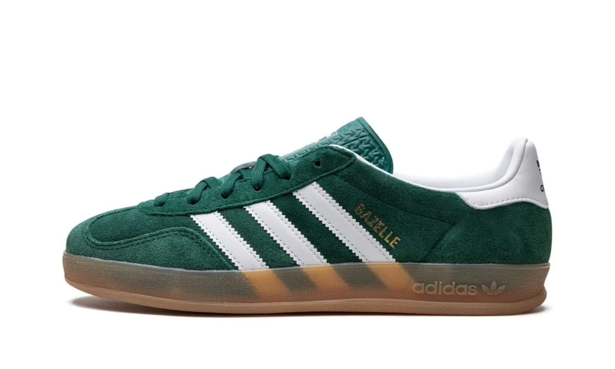 ADIDAS Gazelle Indoor Collegiate Green Cloud White Gum 3 ADIDAS Gazelle Indoor Collegiate Green Cloud White Gum