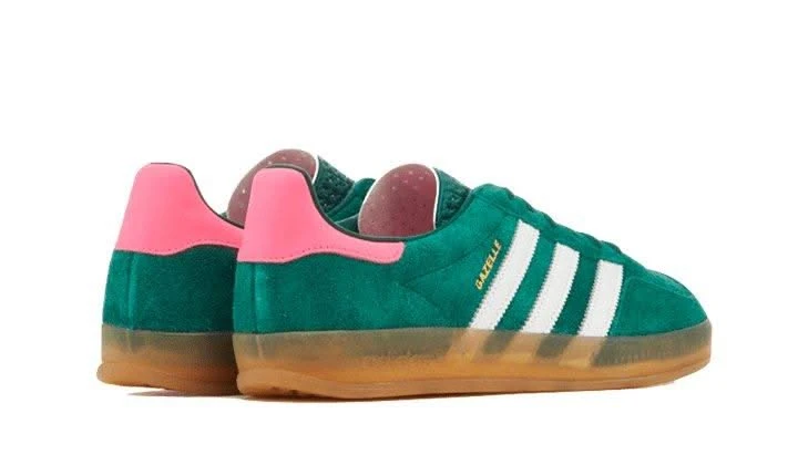 ADIDAS Gazelle Indoor Collegiate Green Lucid Pink 5 ADIDAS Gazelle Indoor Collegiate Green Lucid Pink – Image 3