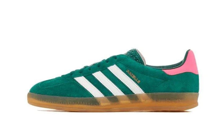 ADIDAS Gazelle Indoor Collegiate Green Lucid Pink 3 ADIDAS Gazelle Indoor Collegiate Green Lucid Pink