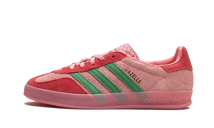 ADIDAS Gazelle Indoor Semi Pink Spark Preloved Scarlet 3 ADIDAS Gazelle Indoor Semi Pink Spark Preloved Scarlet