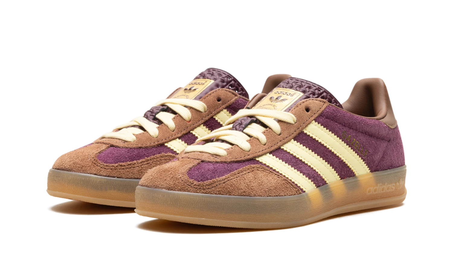 ADIDAS Gazelle Indoor Maroon Almost Yellow 4 ADIDAS Gazelle Indoor Maroon Almost Yellow – Image 2