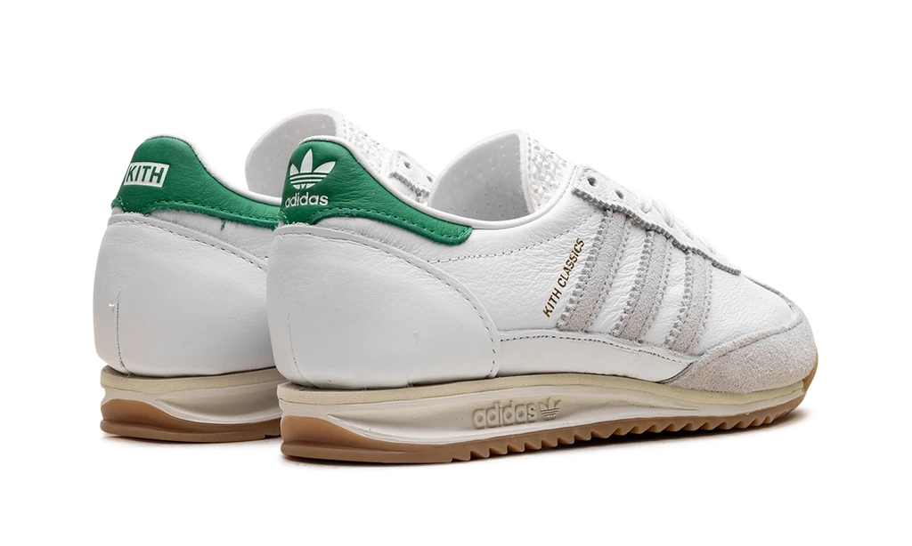 ADIDAS SL 72 Kith Classics White Green 5 ADIDAS SL 72 Kith Classics White Green – Image 3