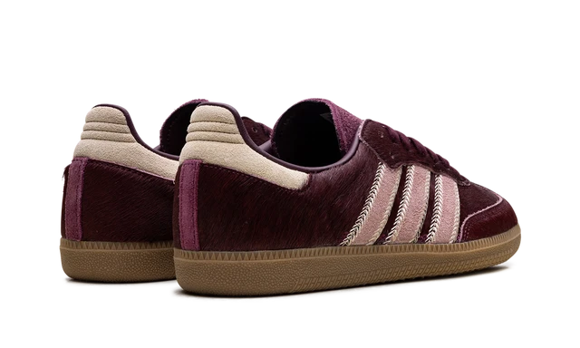 ADIDAS Samba OG Maroon Sand Strata Pony 5 ADIDAS Samba OG Maroon Sand Strata Pony – Image 3