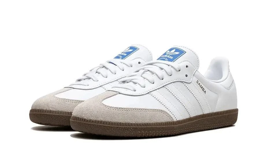ADIDAS Samba Cloud White Blue Gum 4 ADIDAS Samba Cloud White Blue Gum – Image 2