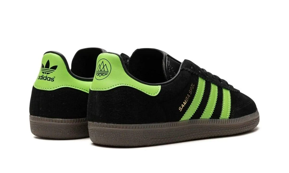 ADIDAS Samba Deco SPZL Core Black Lucid Lime 5 ADIDAS Samba Deco SPZL Core Black Lucid Lime – Image 3