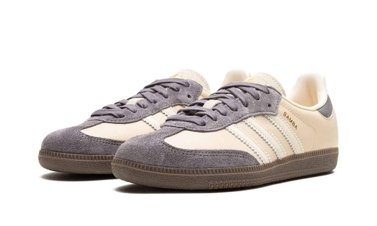 ADIDAS Samba OG Crystal Sand Charcoal 4 ADIDAS Samba OG Crystal Sand Charcoal – Image 2